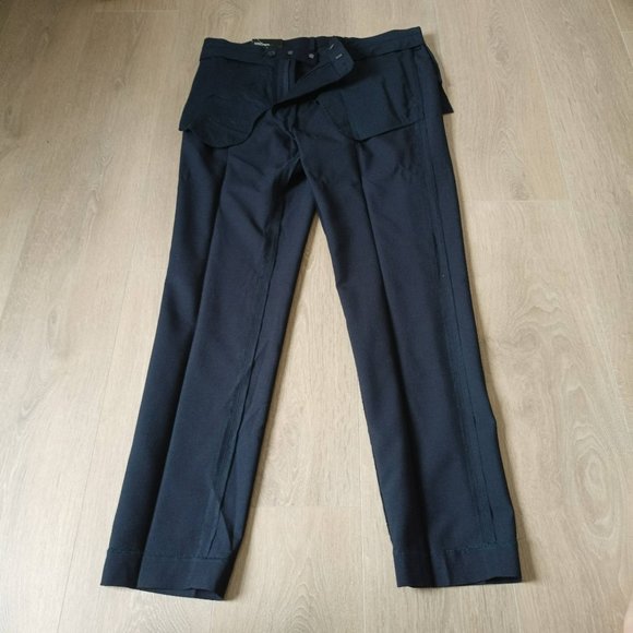 Navy Blue Slim Fit H&M Dress Pants - Picture 8 of 11
